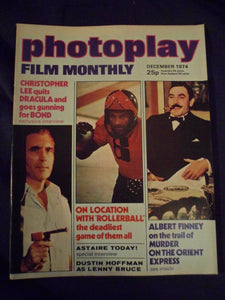 Vintage Photoplay Magazine - December 1974 - Rollerball - Bond