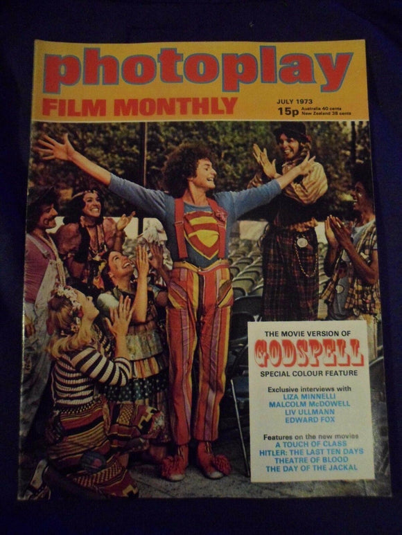 Vintage Photoplay Magazine - July 1973 -  Godspell