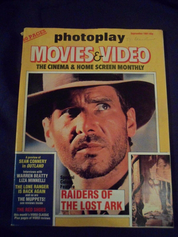 Vintage Photoplay Magazine - September 1981 - Raiders of the lost ark