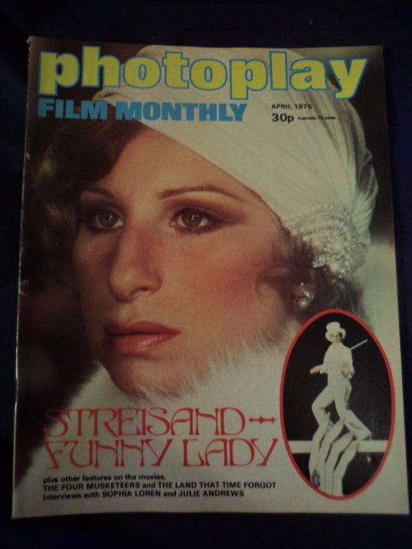 Vintage Photoplay Magazine - April 1975 - Streisand - Funny Lady