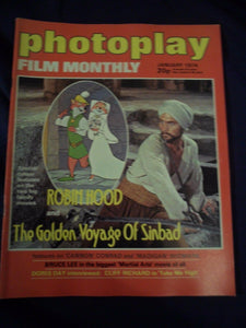 Vintage Photoplay Magazine - January 1974 - Sinbad - Robin Hood