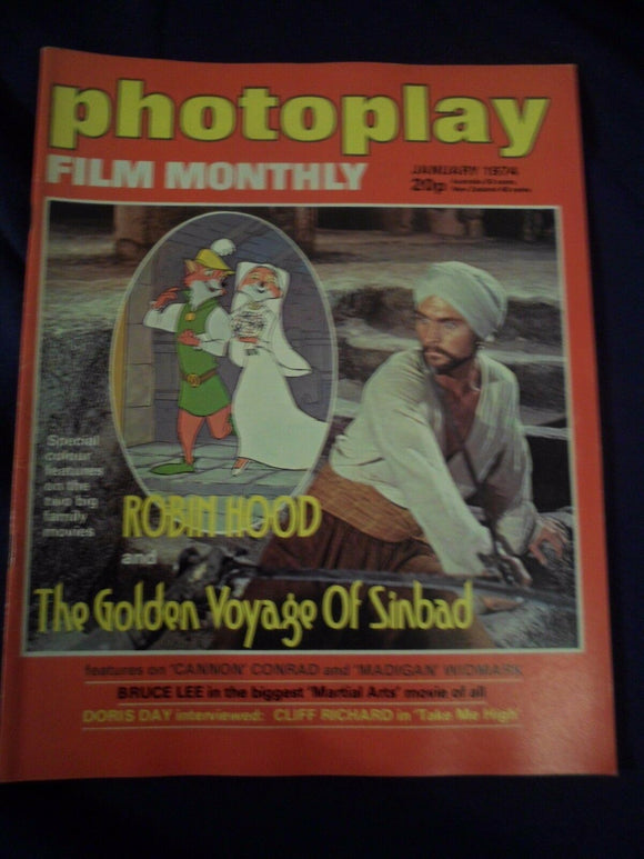 Vintage Photoplay Magazine - January 1974 - Sinbad - Robin Hood