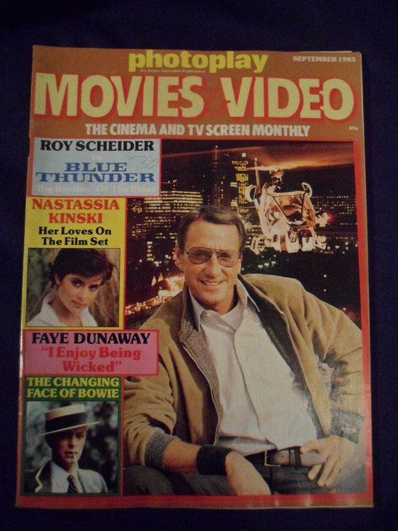Vintage Photoplay Magazine - September 1983 - Kinski - Schneider - David Bowie
