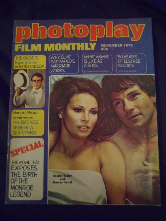 Vintage Photoplay Magazine - November 1976 - Raquel Welch