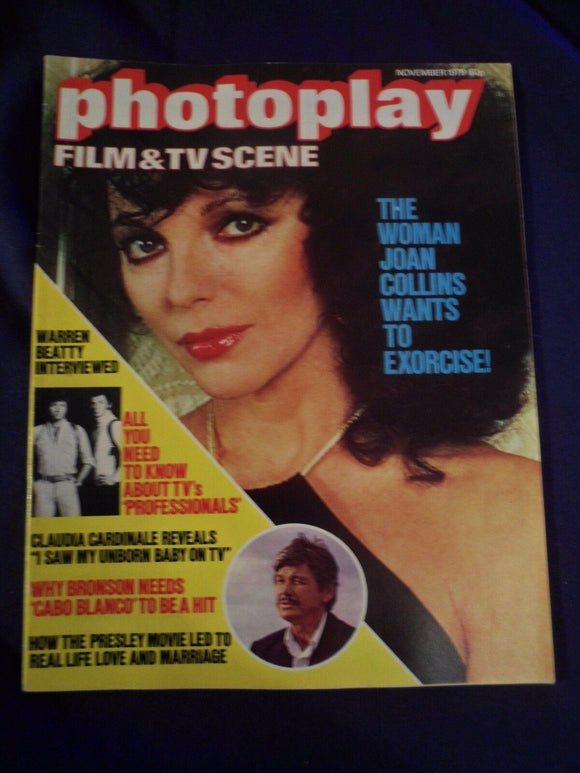 Vintage Photoplay Magazine - November 1979 - Joan Collins - Warren Beatty