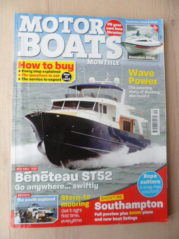 Motor Boats monthly - September 2008 - Beneteau 52 - Scorpion Sting
