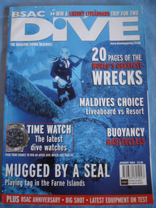Dive mag - Jan 2004 - maldives - Farne - worlds greatest wrecks