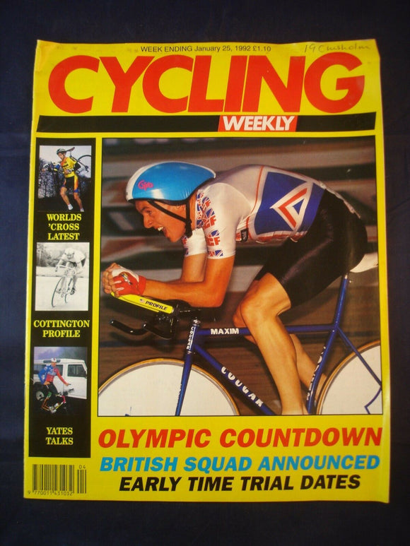 Vintage - Cycling Weekly  - 25 January 1992 - Birthday gift for the Cyclist
