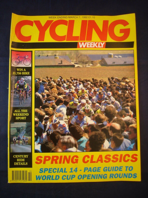 Vintage - Cycling Weekly  - 7 March 1992 - Birthday gift for the Cyclist