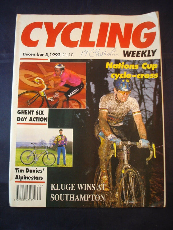 Vintage - Cycling Weekly  - 5 December 1992 - Birthday gift for the Cyclist