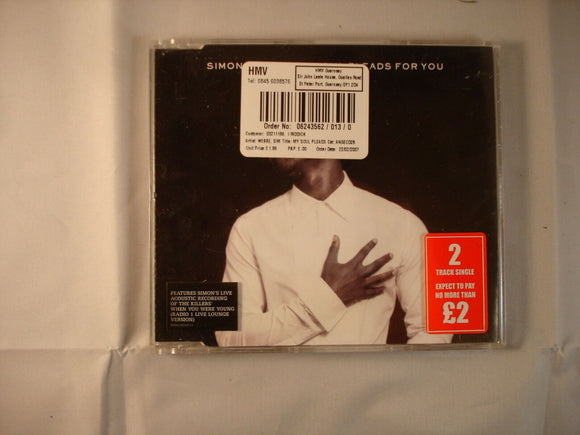 CD Single (B3) - Simon Webbe - My soul pleads for you - ANGECD28