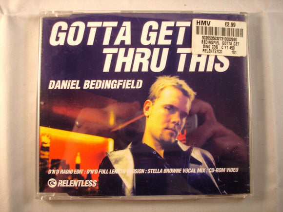 CD Single (B5) - Daniel Bedingfield - Gotta get through this - Relent27CD