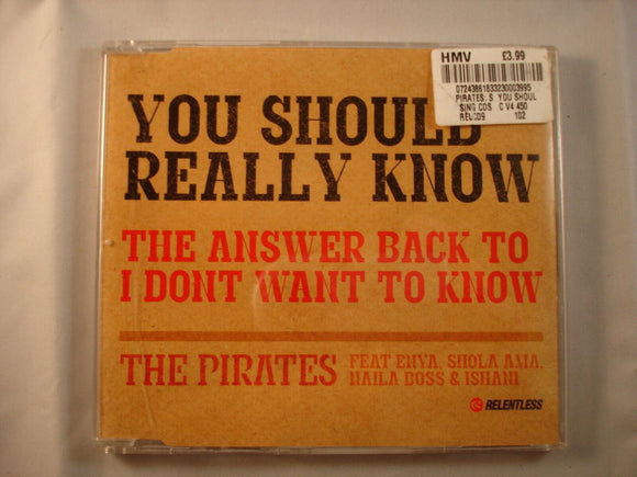 CD Single (B5) - The pirates - You should really know - RELCD9