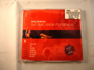 CD Single (B5) - Kelly llorenna - This time I know its for real - CDGLOBE295