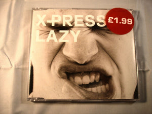 CD Single (B6) - X-Press 2 ‎– Lazy - SKINT74CD