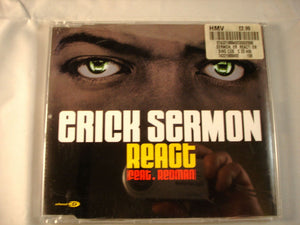 CD Single (B6) - Erick Sermon Feat. Redman ‎– React  - 74321988492