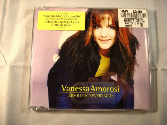 CD Single (B6) - Vanessa Amorosi ‎– Absolutely Everybody - 158 297-2