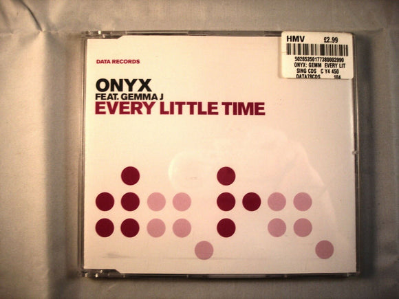 CD Single (B7) -  Onyx Feat. Gemma J ‎– Every Little Time  - DATA78CDS