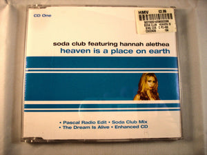 CD Single (B7) -Soda Club ‎– Heaven Is A Place on earth - CDCON39