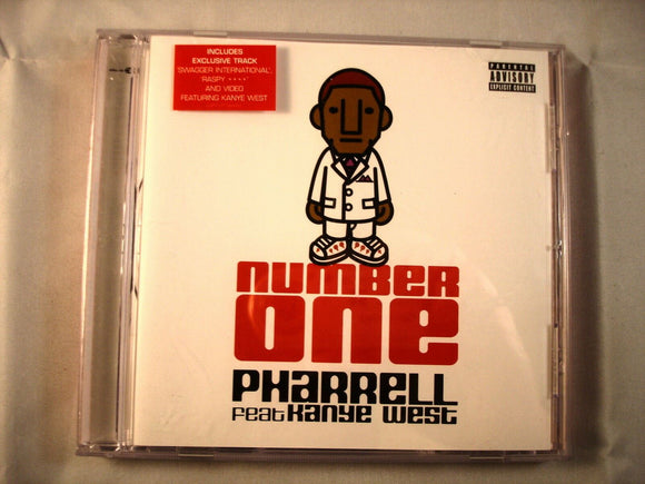 CD Single (B7) -  Pharrell  Feat Kanye West ‎– Number One   - 009463694401