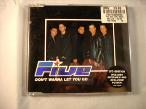 CD Single (B7) -  Five ‎– Don't Wanna Let You Go  - 74321 745302 - poster