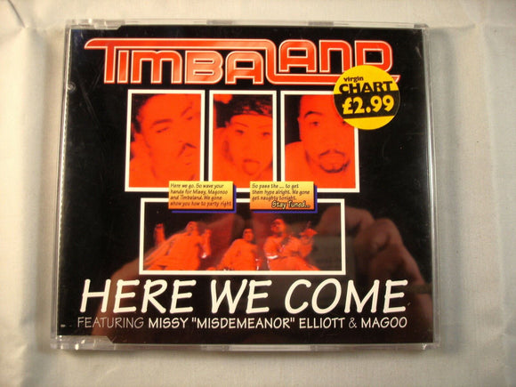 CD Single (B8) -  Timbaland ‎– Here We Come   - 7243 8 956651 2 6