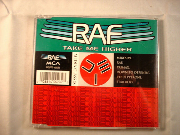 CD Single (B8) -  R.A.F. ‎– Take Me Higher   - MCSTD40026