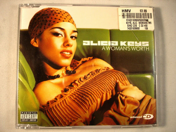 CD Single (B10) - Alicia Keys - A woman's worth - 74321928692