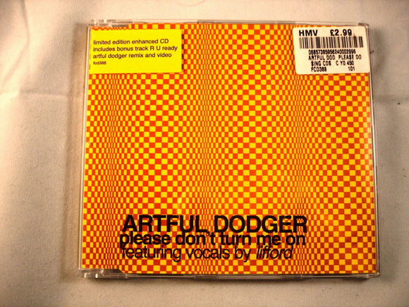 CD Single (B10) - Artful Dodger - Please don't turn me on - FCD 388