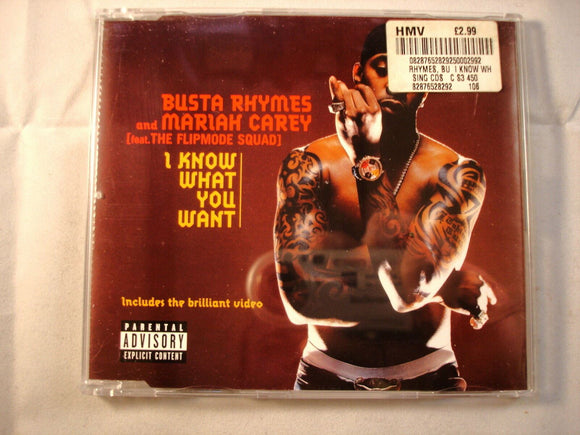 CD Single (B11) - Busta Rhymes/Mariah Carey - I know what you want - 82876528292