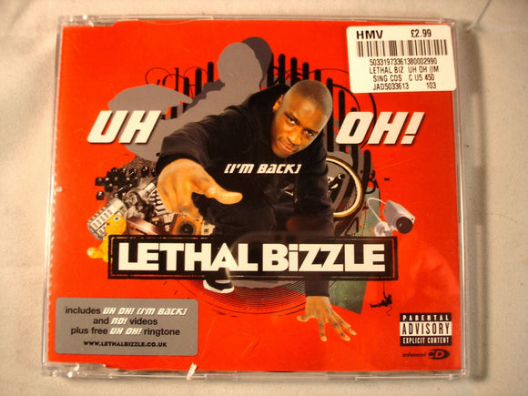 CD Single (B12) - Lethal Bizzle - Uh oh I'm back - JAD5033613