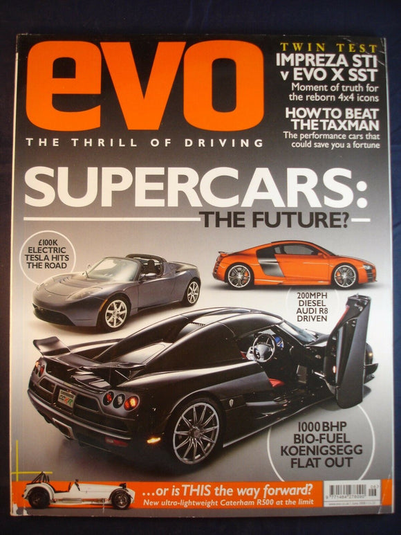 Evo Magazine # June 2008 - Caterham - R8 - STI - SST - Evo