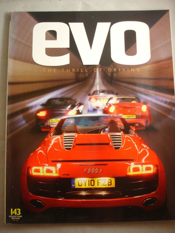 Evo Magazine #143 - R8 - XKR - Boxster and 360 Spyder