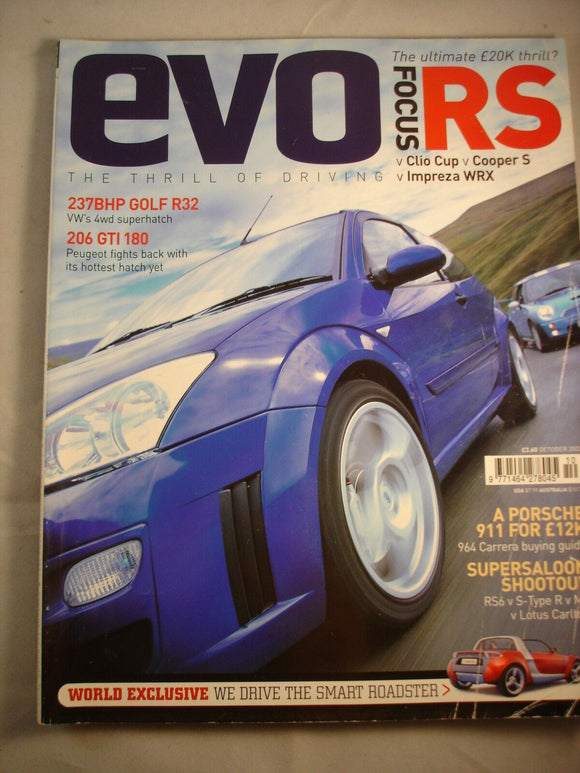 Evo Magazine # 48- Focus RS - Clio Cup - Cooper - RS6 - 964 guide