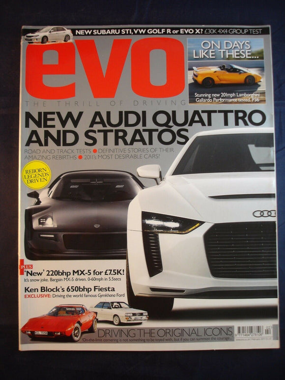 Evo Magazine # Feb 2011  - Driving the original icons