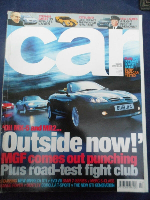 Car Magazine - March 2002 - Impreza vs Evo - 7 series vs S class