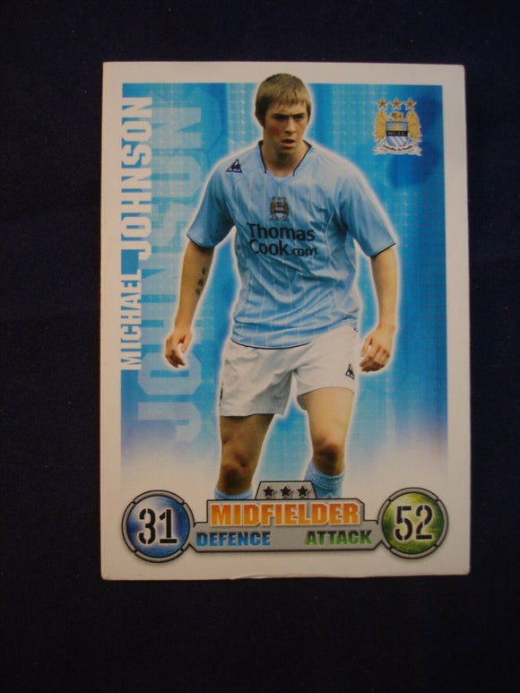 Match Attax - football card -  2007/08 - Man City - Michael Johnson