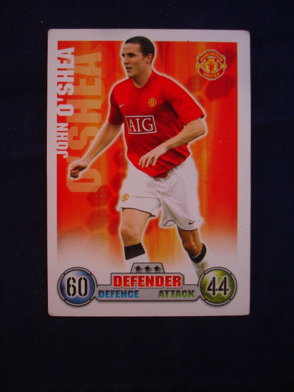 Match Attax - football card -  2007/08 - Man Utd - John O'Shea