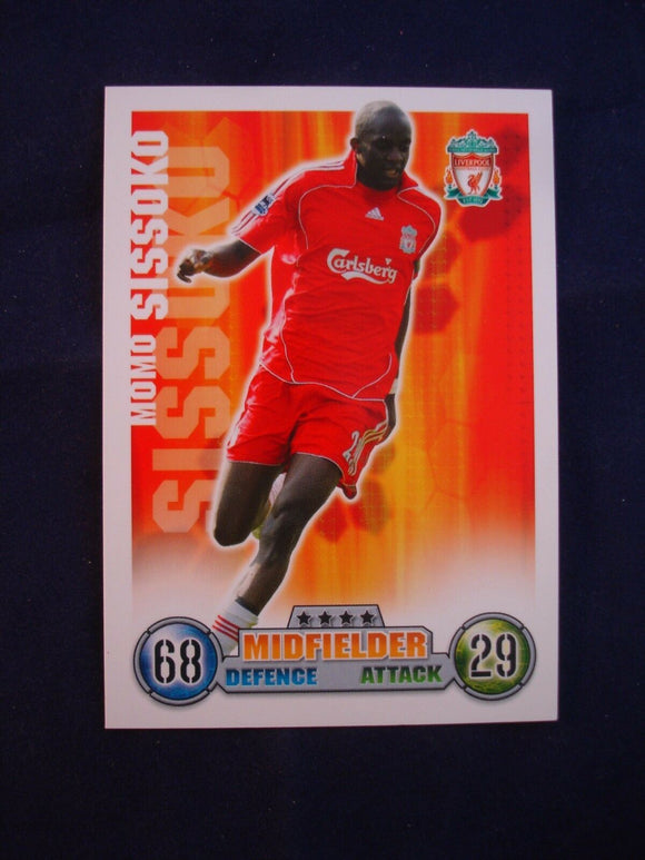 Match Attax - football card -  2007/08 - Liverpool - Momo Sissoko