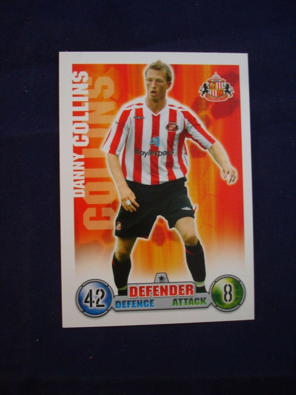 Match Attax - football card -  2007/08 - Sunderland - Danny Collins