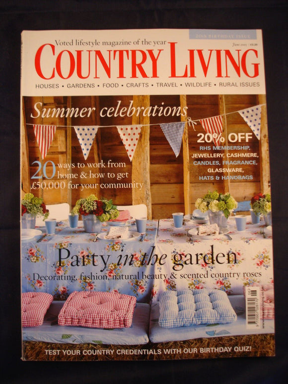 Country Living Magazine - June 2005 - Summer celebrations - party in the garden