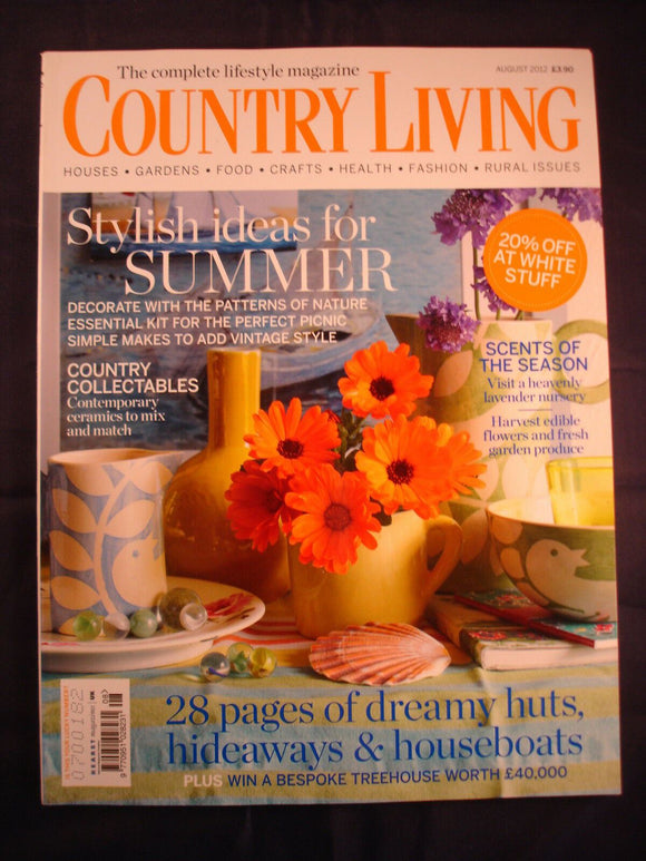 Country Living Magazine - August 2012 - dreamy huts - hideaways and houseboats