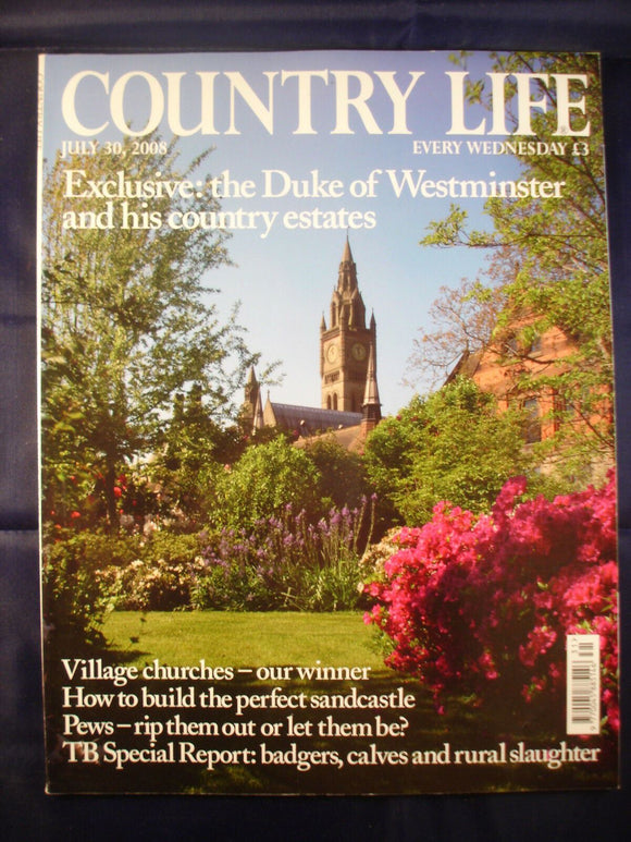 Country Life - July 30, 2008 - badgers - Pews - perfect sandcastle - churches