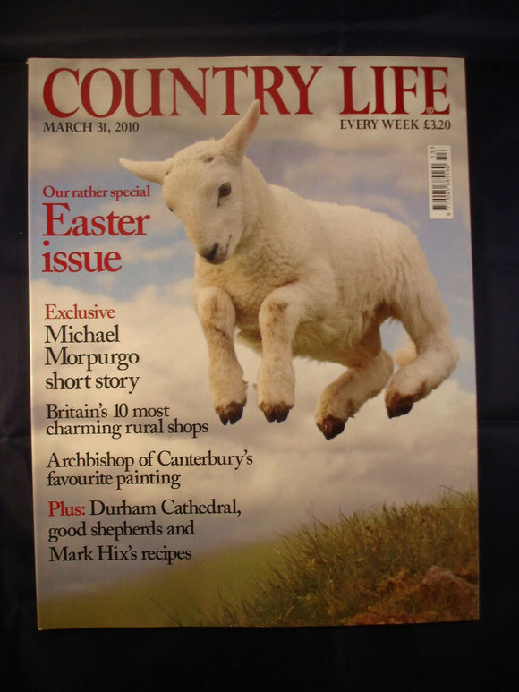 Country Life - March 31, 2010 -Easter - Durham Cathedral - Morpurgo - rural shop