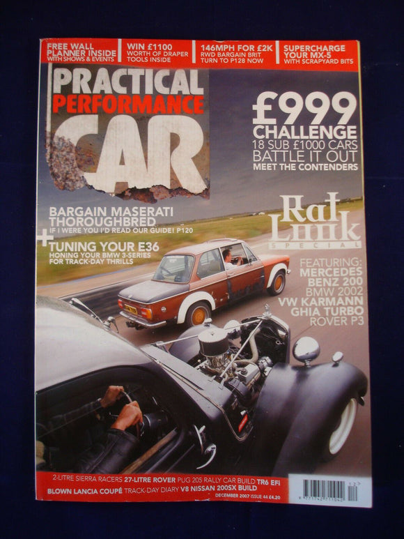 Practical performance car - Issue 44 - December 2007 - E36 tuning - Rat look