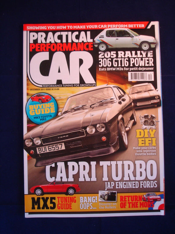 Practical performance car - Issue 92 - December 2011 - Capri - 205 - MX5 guide