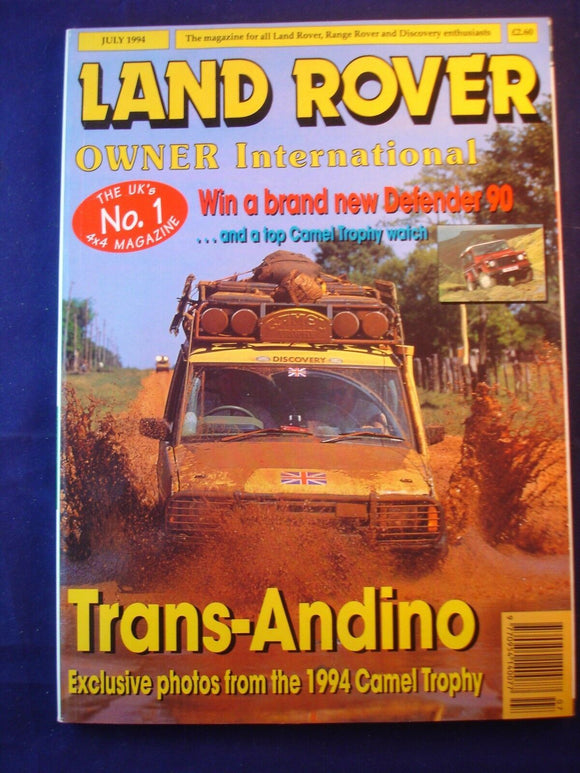 Land Rover Owner LRO # July 1994