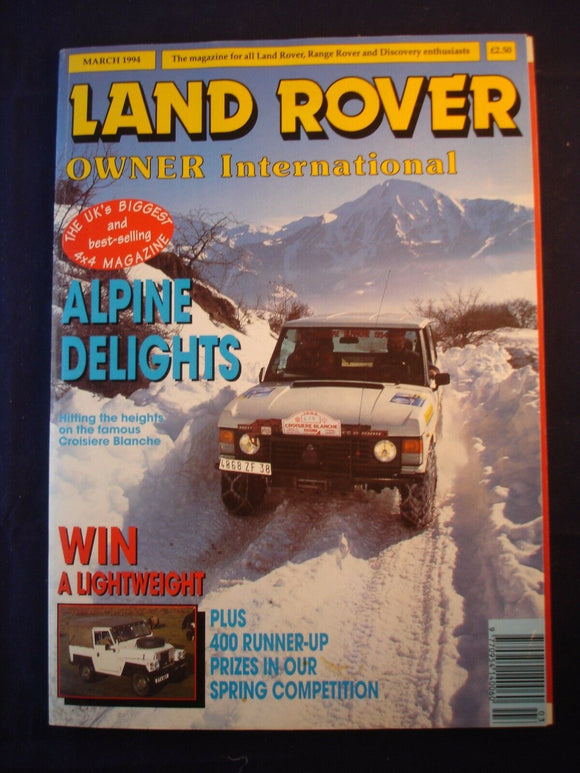 Land Rover Owner LRO # March 1994