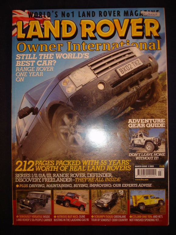 Land Rover Owner LRO # March 2003 - Somerset Green lanes - Range Rover