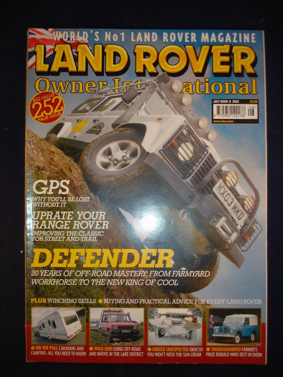 Land Rover Owner LRO # July 2003 - Lake District off road- Defender -Range Rover